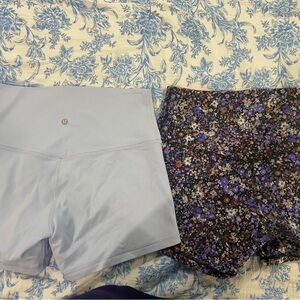 2/$75 Lululemon spandex shorts size 8
